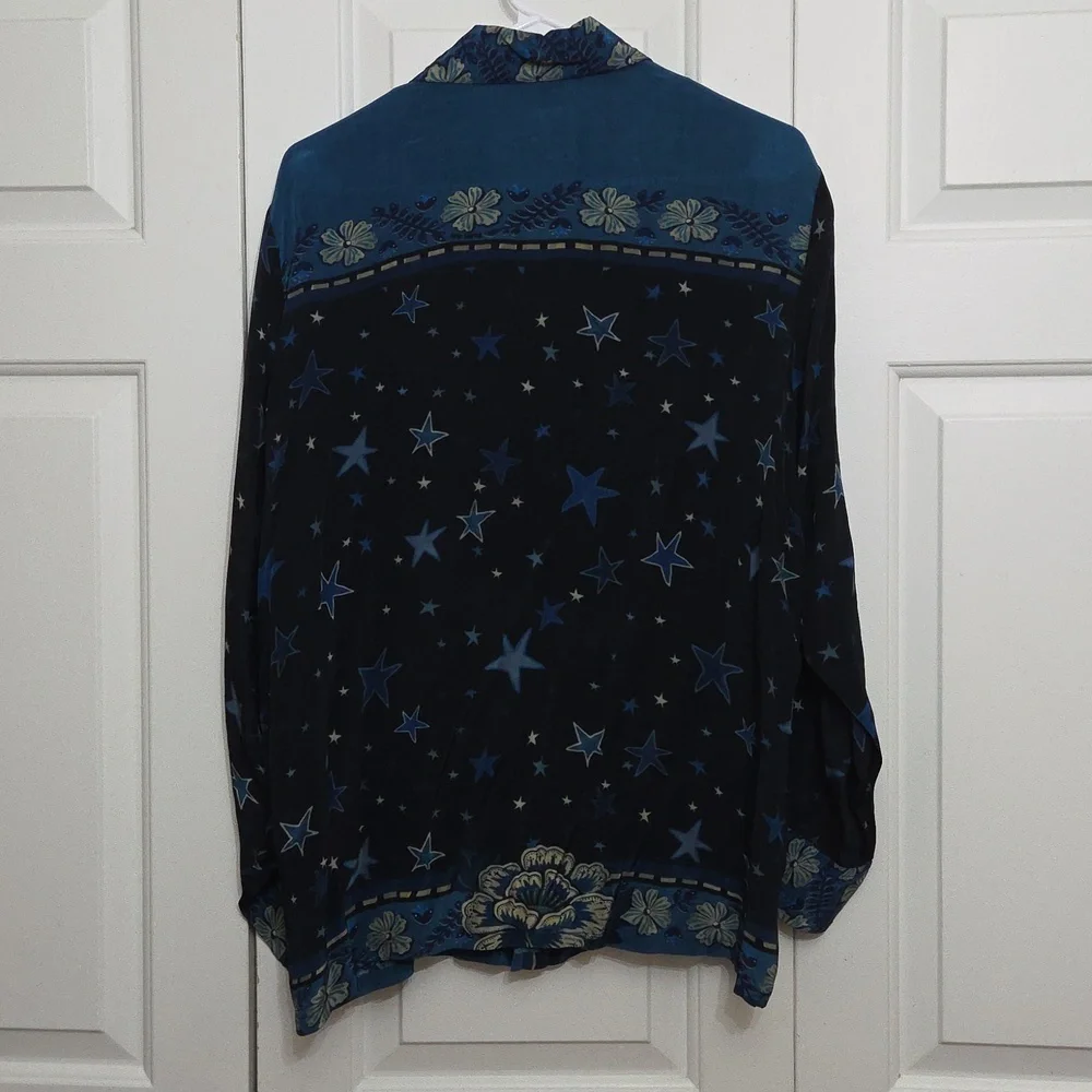 ❌❌❌ SOLD ❌❌❌FARM Rio By Anthropologie Button Up Blouse/ Medium - Picture 4 of 8